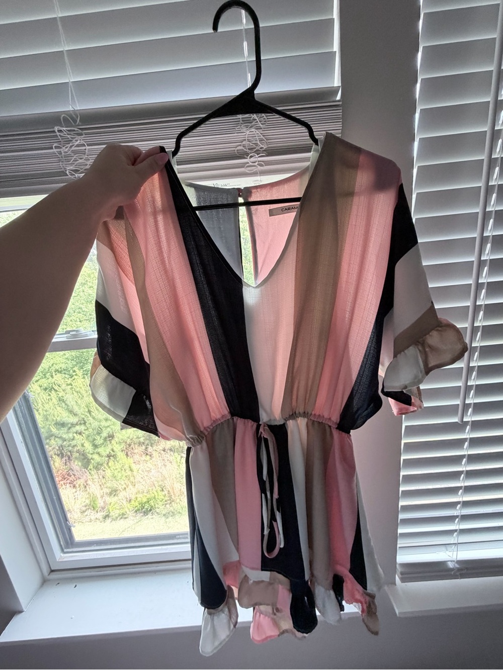 Caramela Boutique Striped Romper